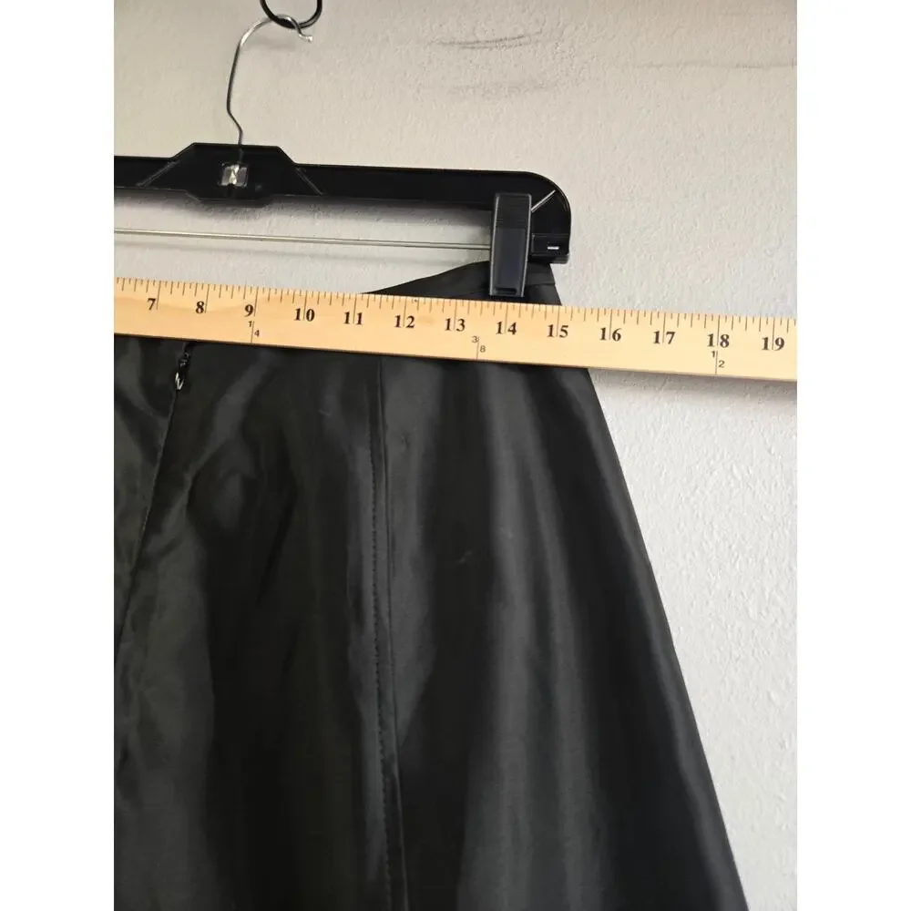Vintage Cache Y2K Black Acetate Maxi Skirt Goth Whimsigoth 12 - Picture 5 of 7